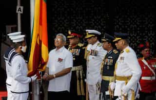 Sri Lanka's president vows to finish term, but won't run for re-election
