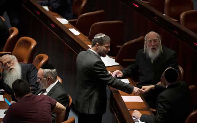 Setback for Israel's coalition government: West Bank bill defeated by 58-52 margin