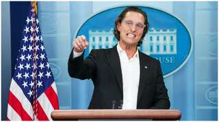 Matthew McConaughey makes emotional plea for gun laws at White House