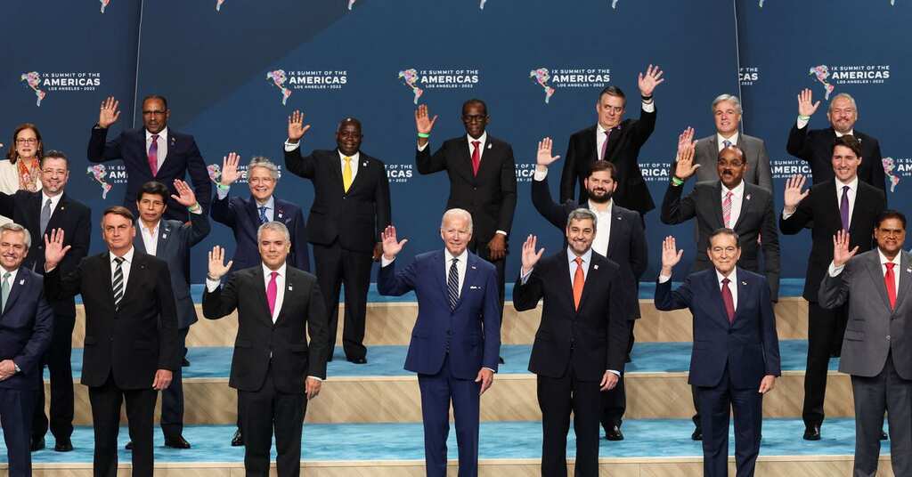 The US unveils migration plan during Summit of the Americas