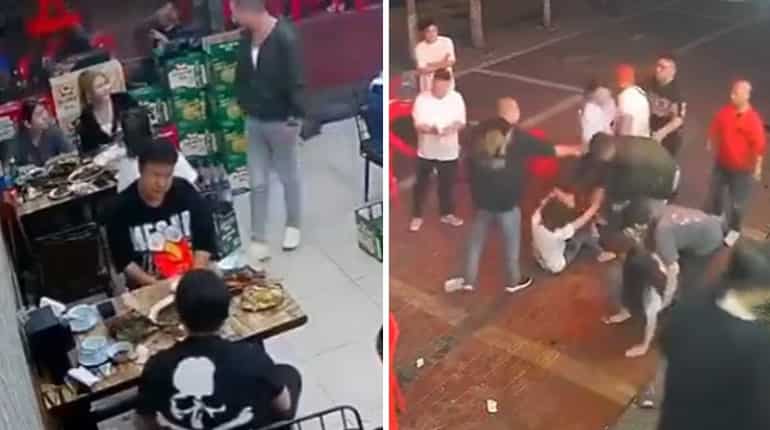 China restaurant attack: Nine people arrested over violence against women China restaurant attack: Nine people arrested over violence against women