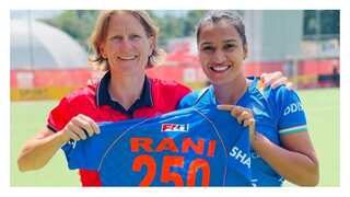 Hockey India congratulates women's team captain Rani Rampal as she completes 250 international caps