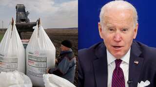 We will build temporary silos on Ukraine border to transport grain: Biden