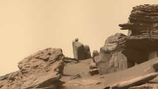 NASA's Perseverance rover clicks amazing picture of bizarre snake-head rock, balancing boulder on Mars