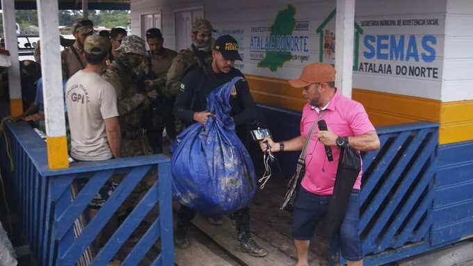 Belongings of journalist found