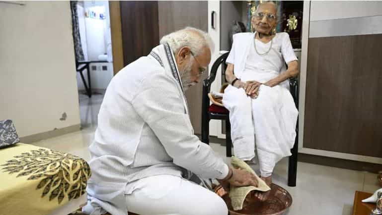 'Maa... this isn't a mere word': PM Modi visits mother on her 100th birthday