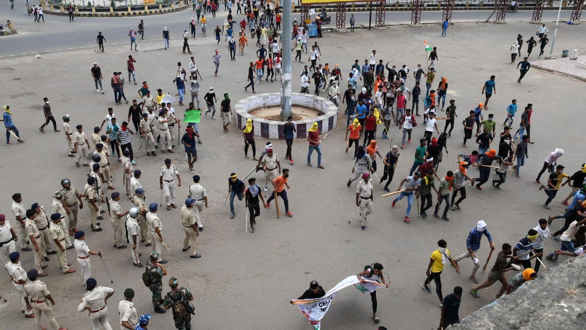 Agnipath row: Thousands ransack Indian railway station as protests intensify over military hiring plan