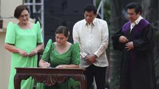 Rodrigo Duterte's daughter Sara takes oath as Philippines vice president