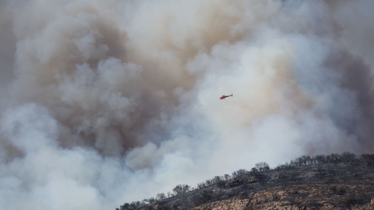 Land burned; people evacuated