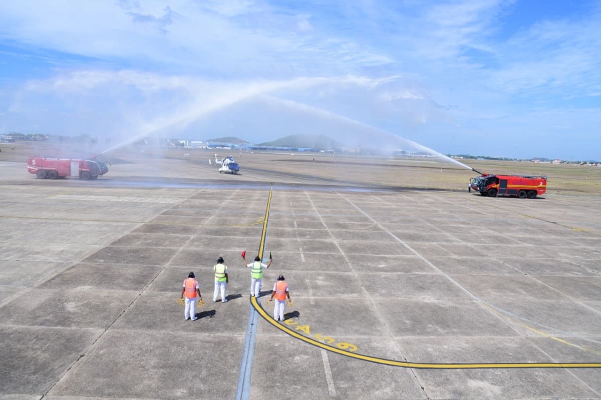 Indian Coast Guard '840 squadron' inducts first ALH Mk3 Helicopter, three more to join