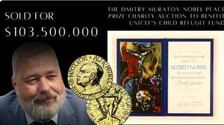 Russian Nobel laureate Muratov sells medal for whopping price to aid Ukraine children