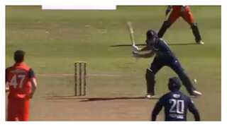Viral: Jos Buttler smacks a six despite ball landing outside the pitch in NED vs ENG 3rd ODI - WATCH