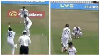 India vs Leicestershire: Rohit Sharma cops a nasty blow on the box off Jasprit Bumrah  - WATCH