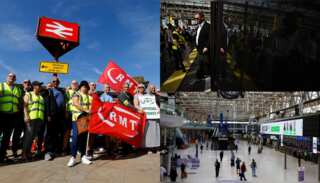 In pics: Strikes cripple UK railways for second day as unions warn of more to come