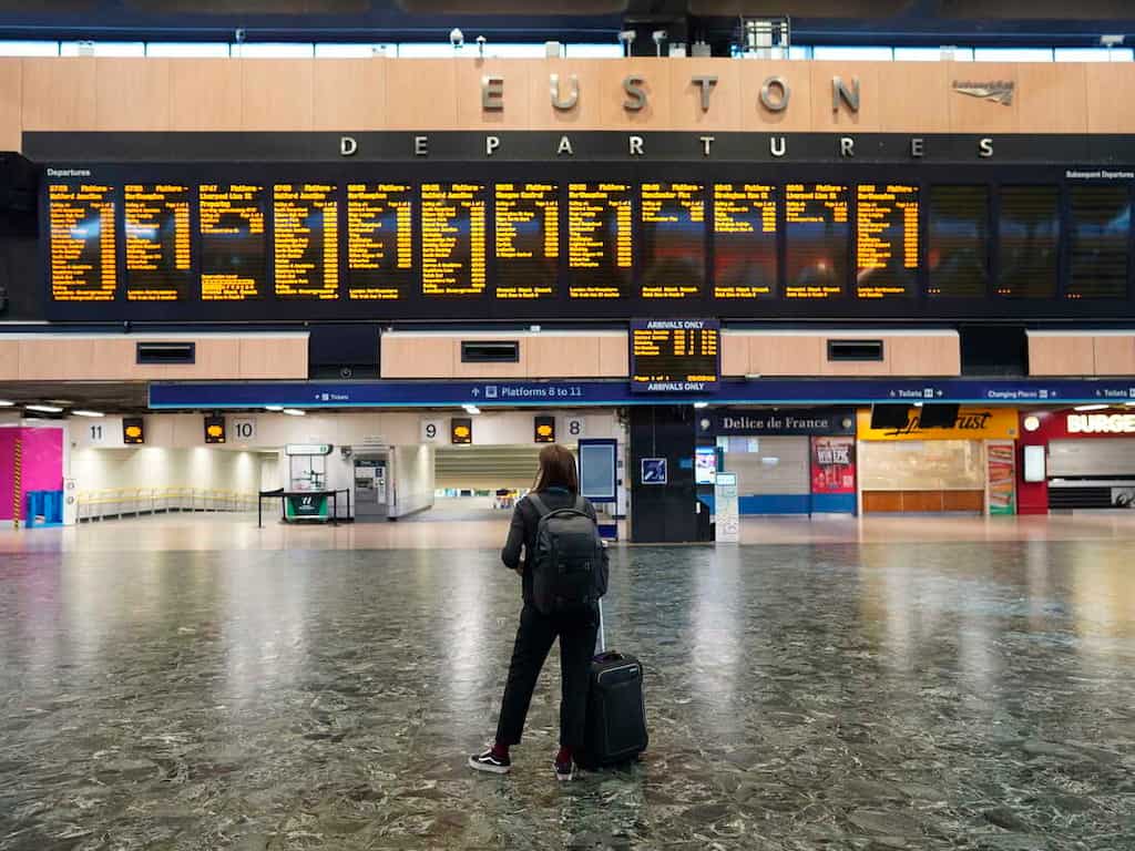 UK rail strike: Only 20% of the train services are running