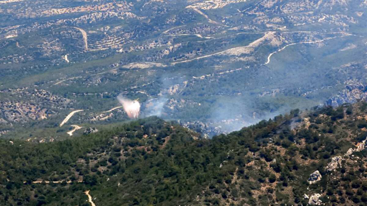 A wildfire hot spot