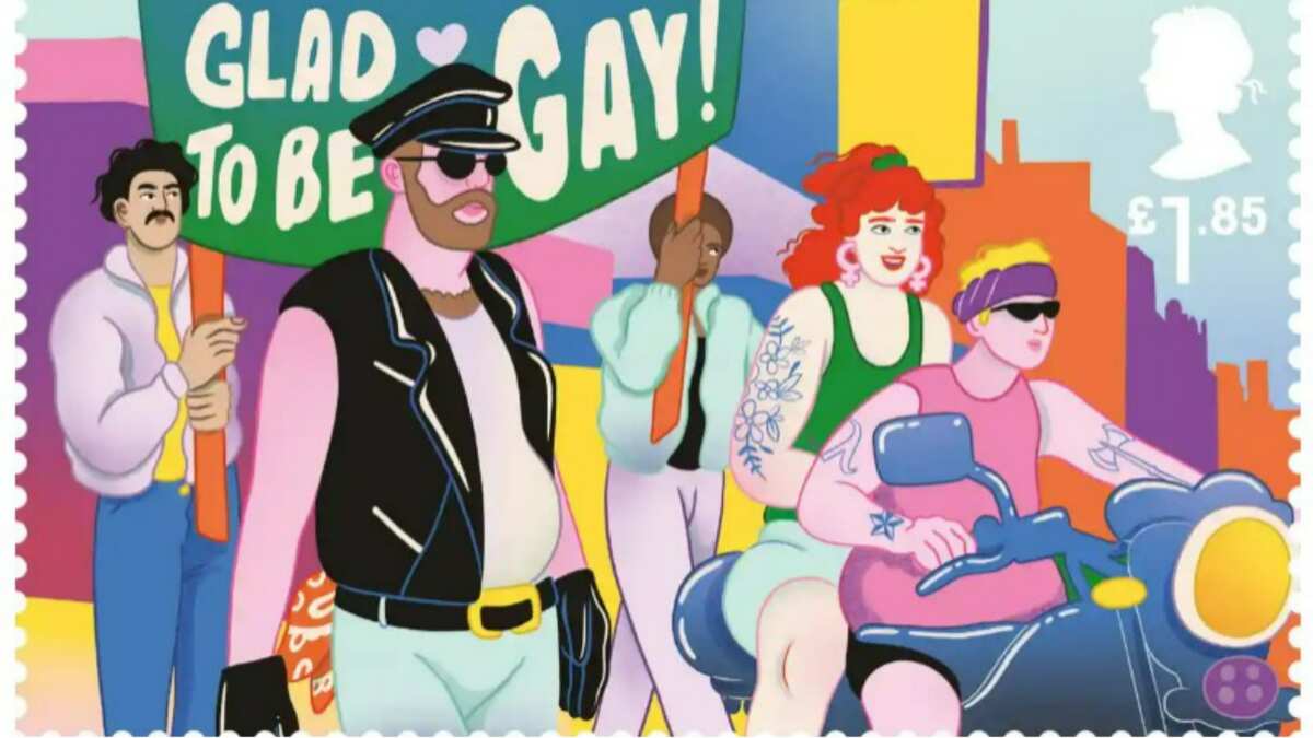 Royal Mail releases stamps to commemorate Gay Pride march Royal Mail releases stamps to commemorate Gay Pride march