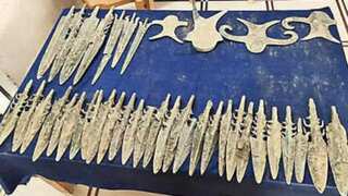 Copper age weapons, pottery found in India's Uttar Pradesh