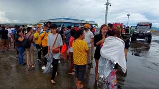 Philippine Coast Guard rescues 163 people onboard ferry engulfed by fire