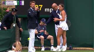 WATCH: British tennis star Jodie Burrage offers drink, candy to ball boy who nearly fainted at Wimbledon