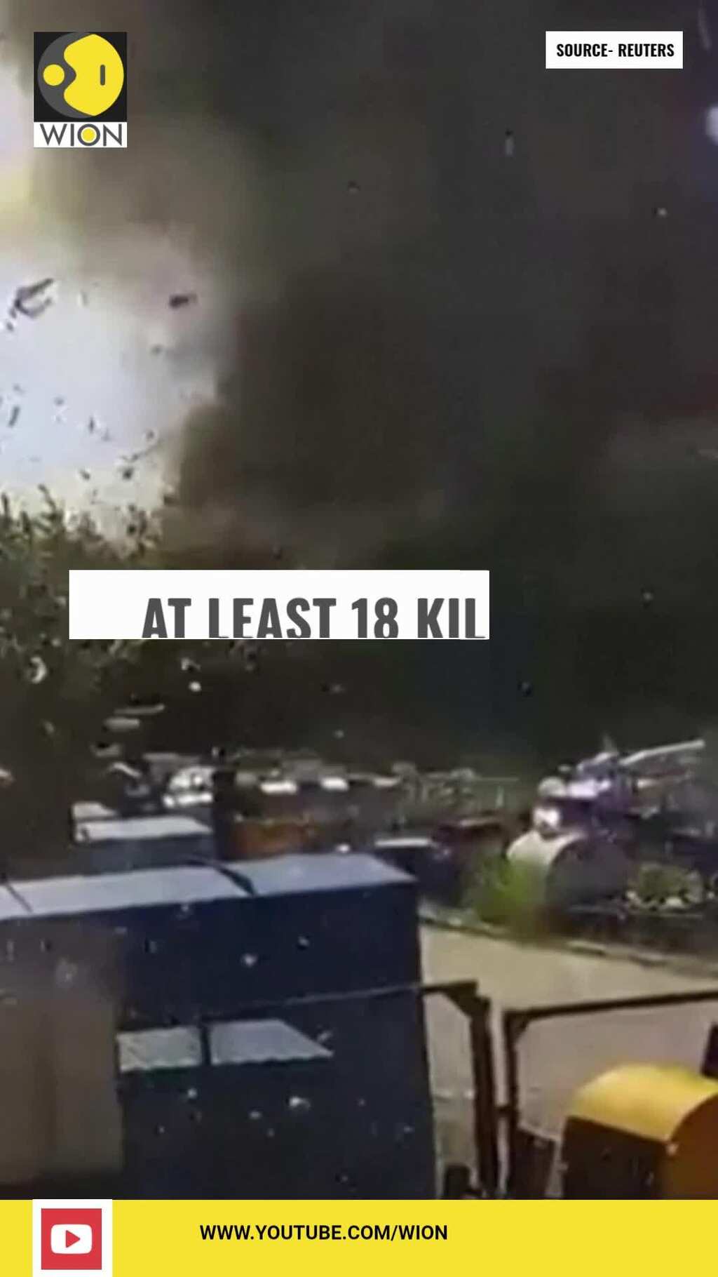 CCTV footage captures Russian missile strike on Ukrainian mall