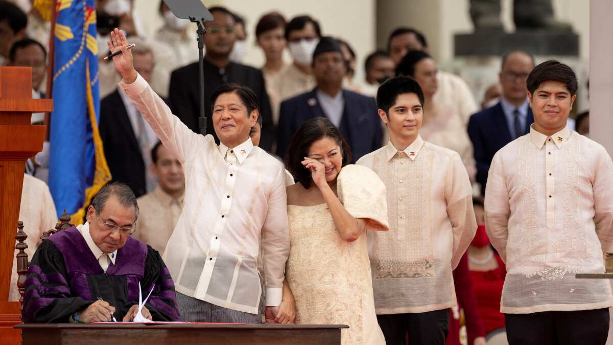 As critics fear a 'bleak future,' Philippines new President Ferdinand Marcos defends dictator father's regime