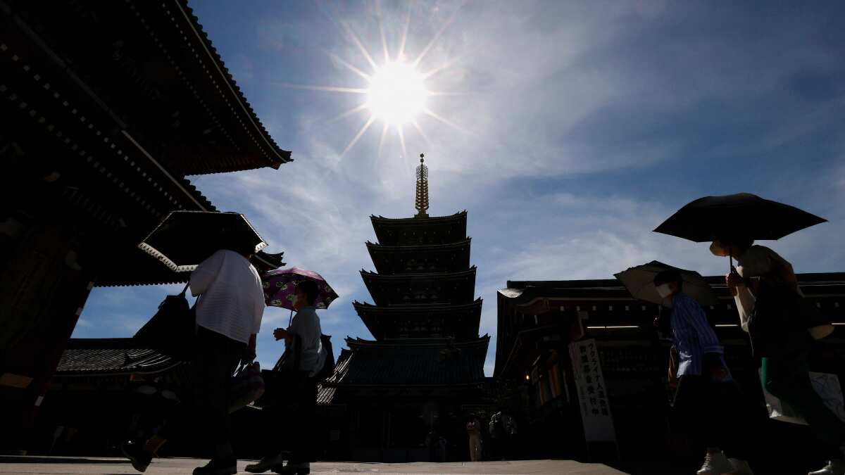 Scorching summer temperatures