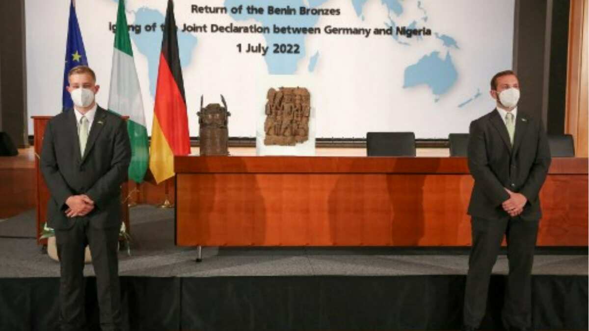 Germany to return Benin bronzes to Nigeria Germany to return Benin bronzes to Nigeria