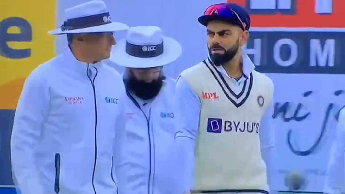 Virat Kohli miffed with umpire for stopping Mohammed Shami too late in his delivery stride - WATCH