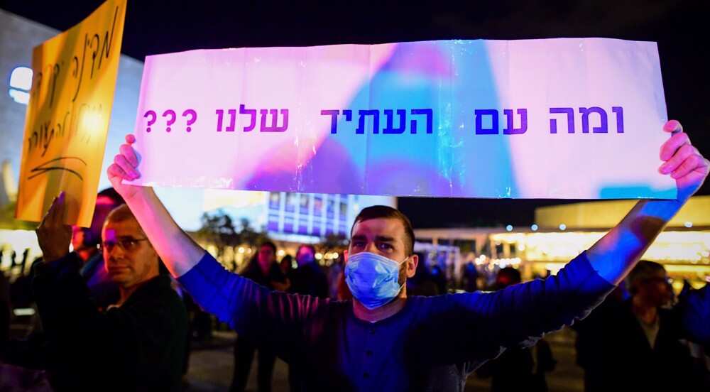 Tel Aviv: Protestors wave placards criticising gas & housing prices