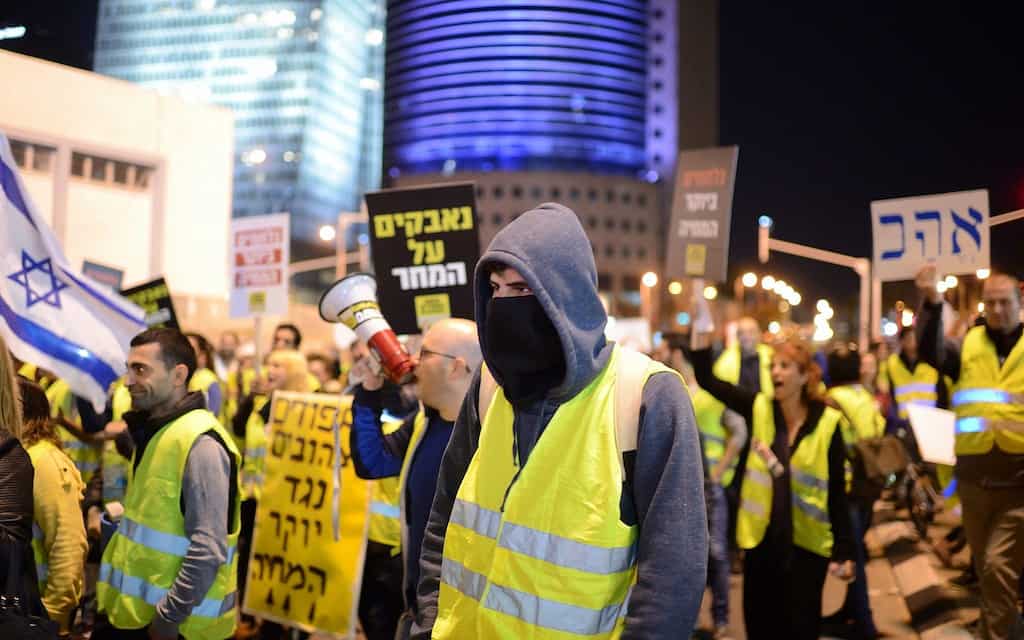 Israelis protest against rising cost of living, housing prices in Tel Aviv
