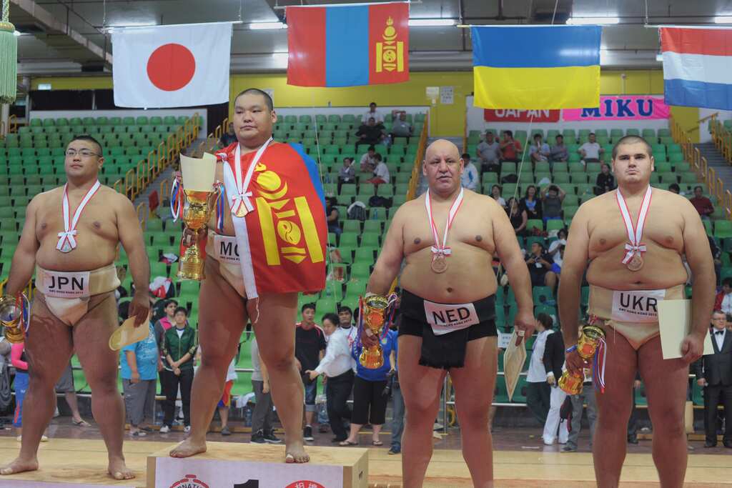 Ukrainian sumo wrestlers train in Japan ahead of World Games