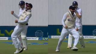 WATCH: Virat Kohli celebrates wildly after Alex Lees' dismissal in 5th Test, video goes viral
