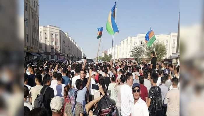Protests in Uzbekistan's Karakalpakstan province