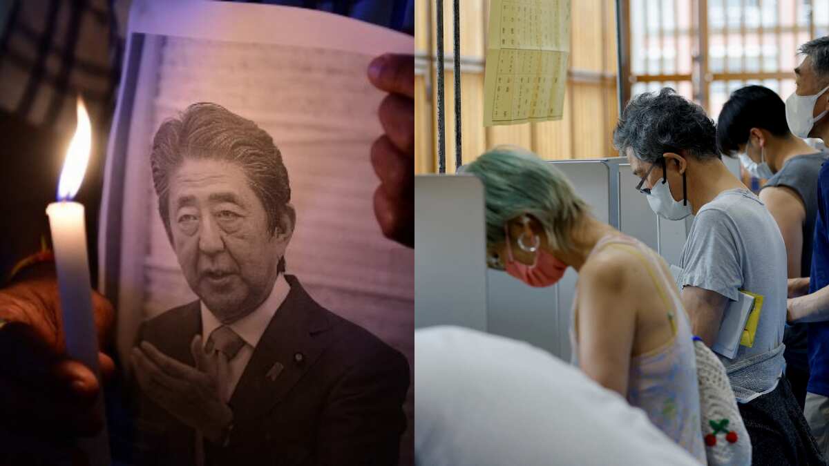 Shinzo Abe assassination shadows polls, but Japan will 'not halt the democratic process' Shinzo Abe assassination shadows polls, but Japan will 'not halt the democratic process'
