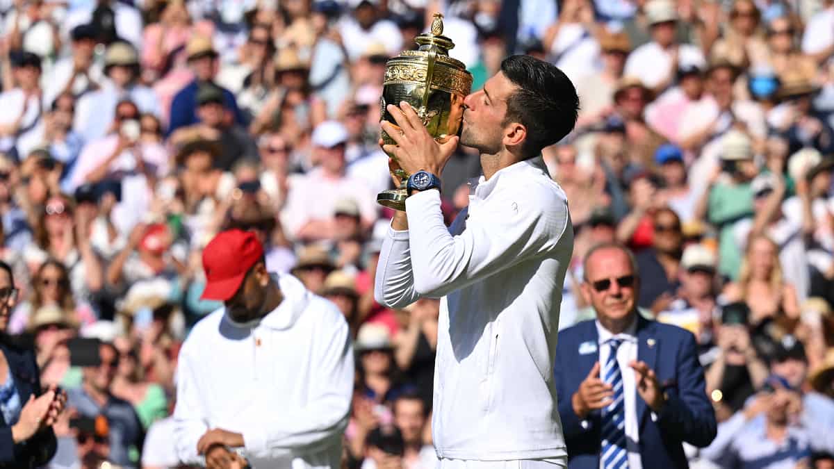 Novak Djokovic beats Nick Kyrgios to win 4th straight Wimbledon title, clinches 21st Grand Slam crown Novak Djokovic beats Nick Kyrgios to win 4th straight Wimbledon title, clinches 21st Grand Slam crown