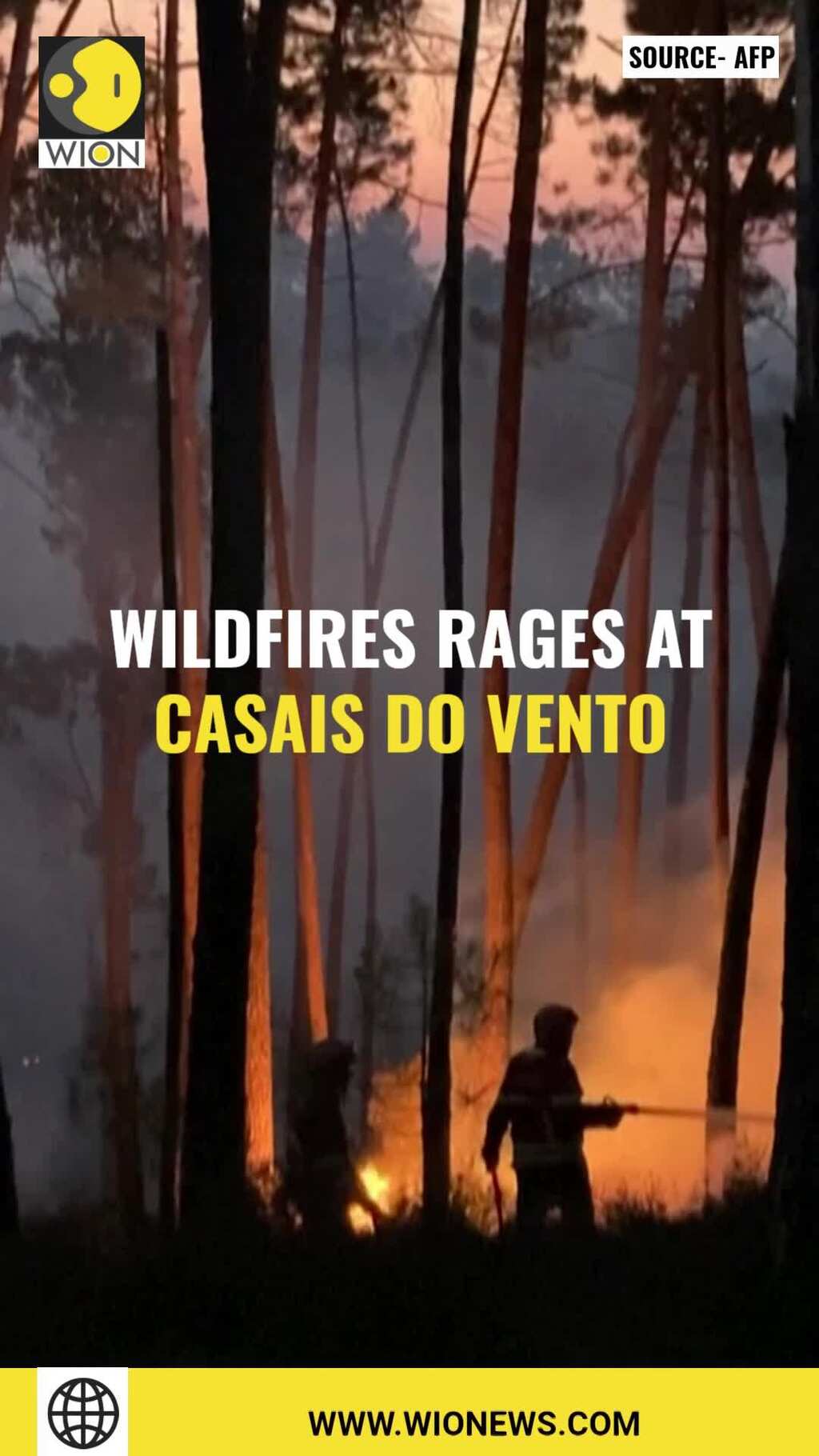 1,500 firefighters work to extinguish wildfires in Central & Northern Portugal