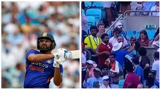 ENG vs IND, 1st ODI: Rohit Sharma's mammoth six hits young spectator, halts play briefly - WATCH