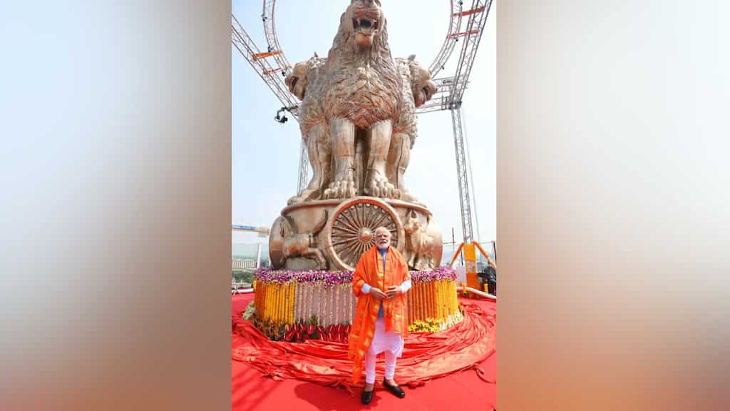National Emblem row: Modi govt hits back at opposition over ‘snarling’ lion statue