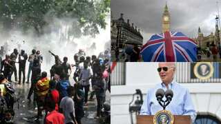 Top 10 world news: SL security forces appeal for calm, UK Latest, more news