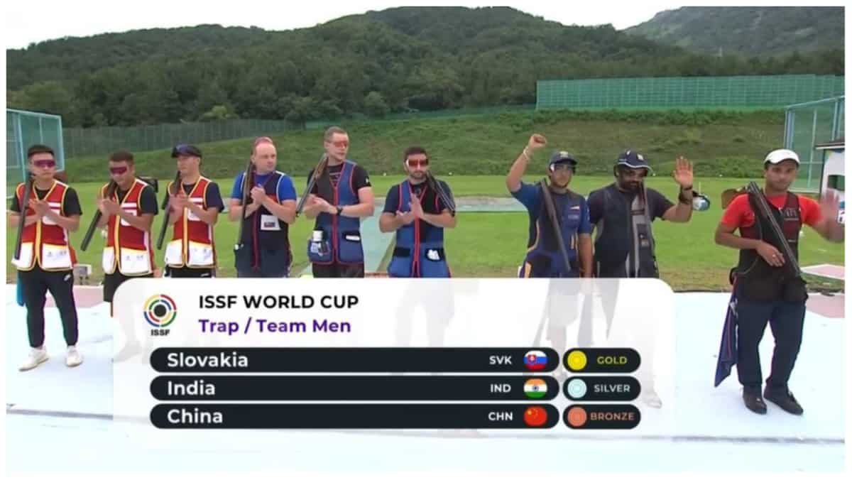 ISSF Shooting World Cup: Prithviraj, Vivaan, Bhowneesh secure silver medal in Trap team event