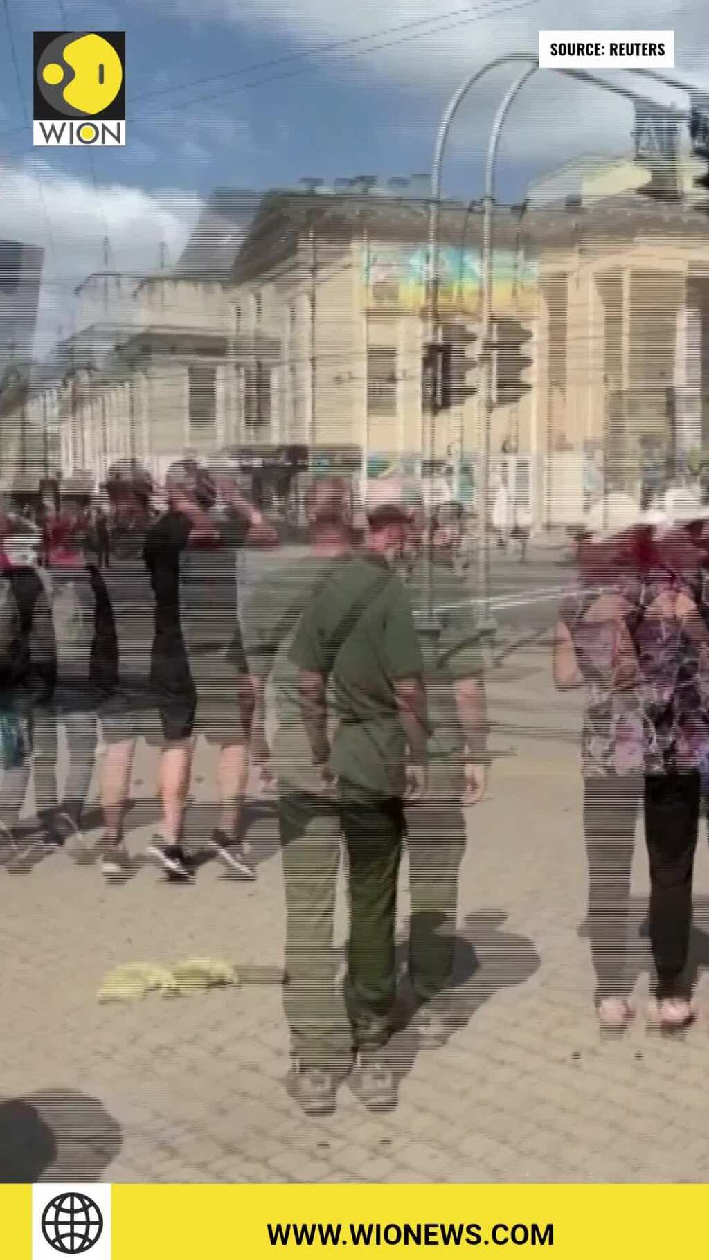 Black smoke billows in Ukraine's Vinnytsia after Russian cruise missile strikes