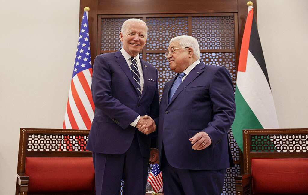 US President Joe Biden hold joint press conference with Palestinian leader Mahmud Abbas