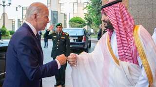 US President Biden gives fist bump to Saudi crown prince as he begin crucial meeting