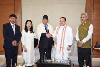 During Delhi visit, top Nepal Communist leader 'Prachanda' bats for cooperation, dialogue