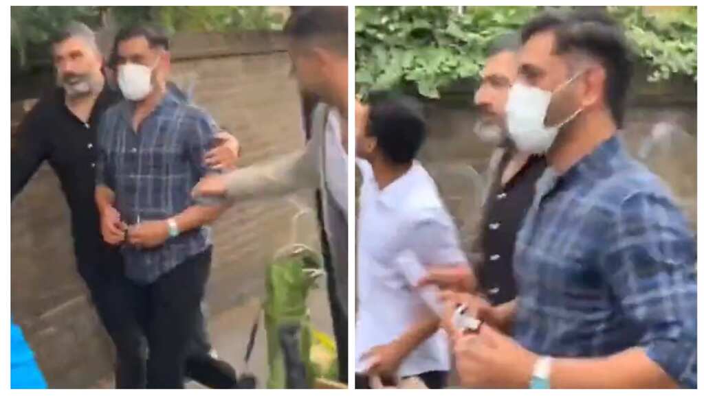 WATCH: Unreal fan-following! MS Dhoni papped by his ardent supporters in streets of London