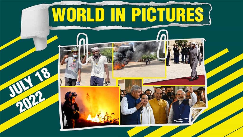 World in Pictures: Heatwave across Europe; tensions in Sudan; voting began for president in India