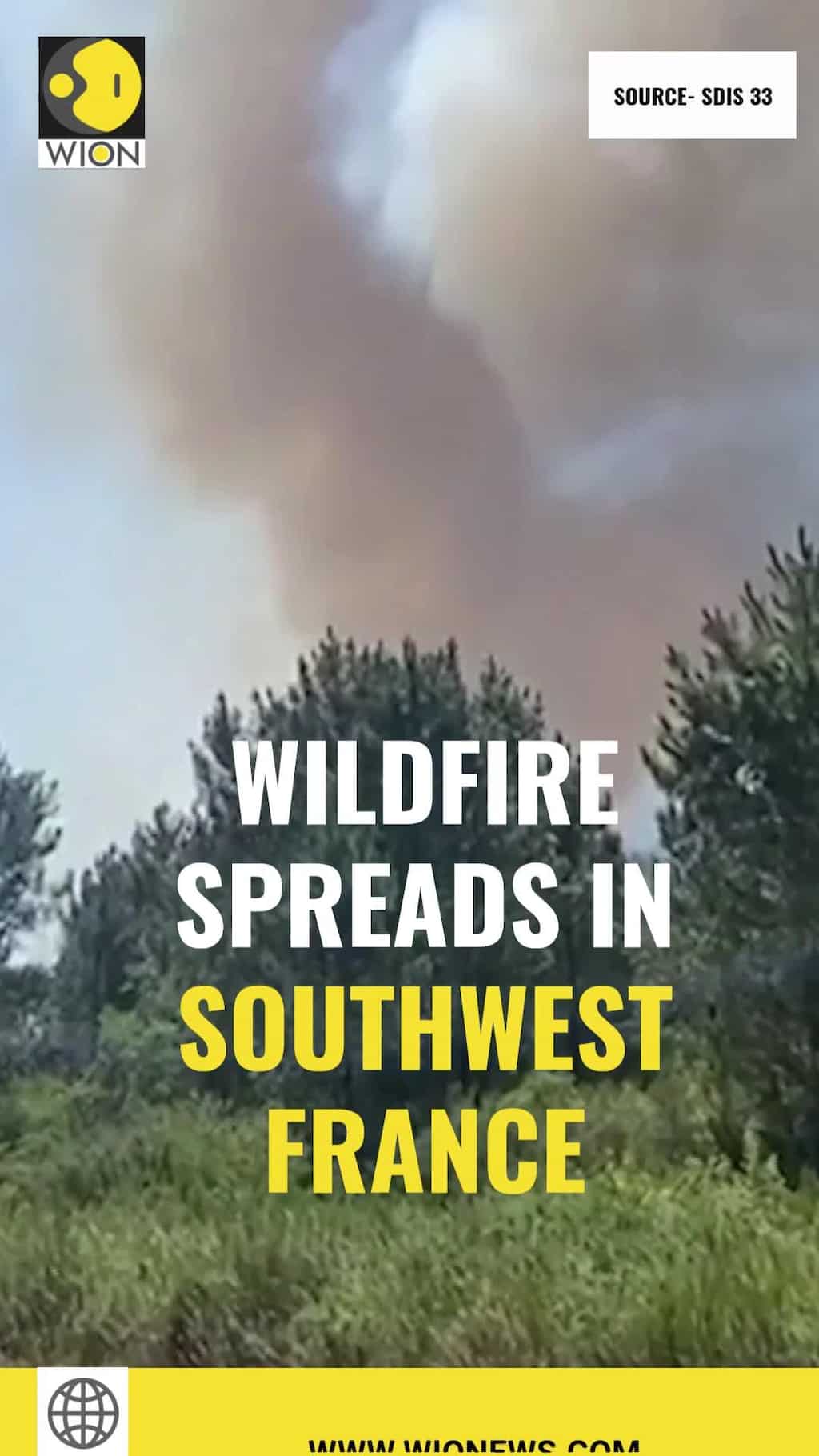 Wildfires spread in southwest France, nearly 10000 hectares on fire