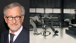 Steven Spielberg helms his first music video with wife, Kate Capshaw, as dolly grip