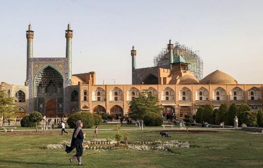 Iran's iconic UNESCO WHS Isfahan's Shah Mosque damaged during restoration